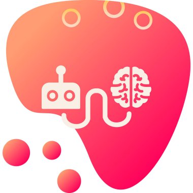 Beyin web simgesi vektör illüstrasyonunu yeniden başlat