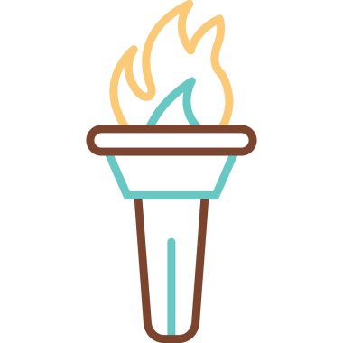 Meşalede yanan alev.