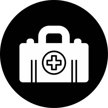 ilk yardım kutusu vektör simgesi 