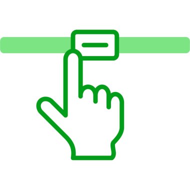 Dokunmatik ekran simgesi, vektör illüstrasyonu 