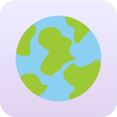 Toprak. Web simgesi vektör illüstrasyonu 