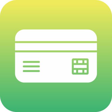 Kredi Kartı. Web simgesi basit illüstrasyon 