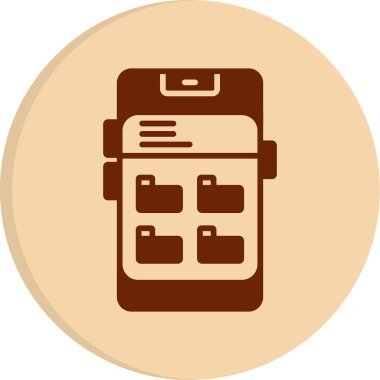 Dizin Yönetimi. Web simgesi basit illüstrasyon              