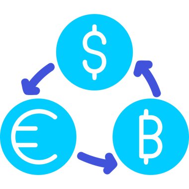 para birimi değişim simgesi ana hat biçiminde 