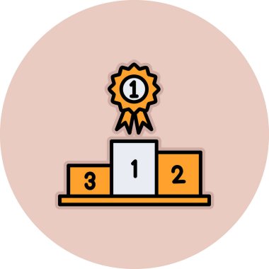 İlk Konum web simgesi, vektör illüstrasyonu