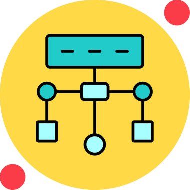 Algoritma. Web simgesi basit tasarım          