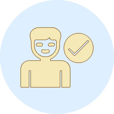 Onaylanmış Adaylar web simgesi vektör illüstrasyonu