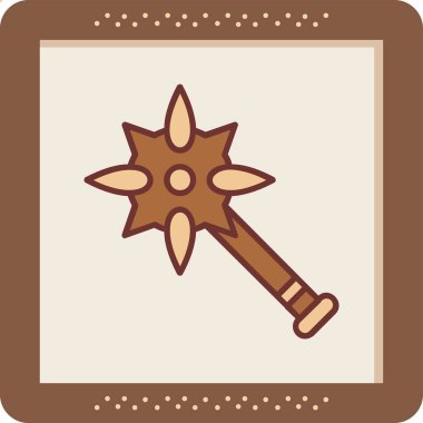 Topuz. Web simgesi basit illüstrasyon              