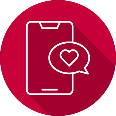 mobil sohbet simgesi, vektör illüstrasyon tasarımı