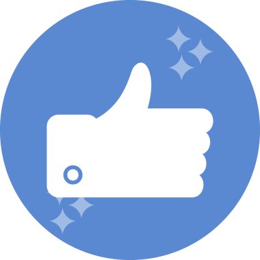 Baş parmak işareti. Basit resimleme