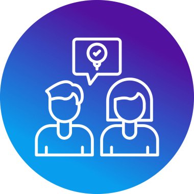 Takım beyin fırtınası fikirleri simgesi, vektör illüstrasyonu basit tasarım