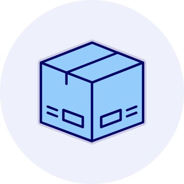 Paket, dağıtım simgesi vektör illüstrasyonu 