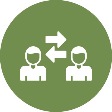 Kişilerarası iş adamlarının vektör çizimi