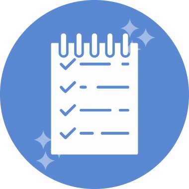 Kontrol listesi. Web simgesi basit illüstrasyon 