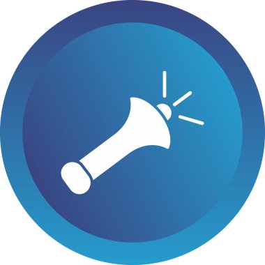 Boynuz. Web simgesi basit illüstrasyon