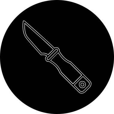 bıçak simgesi vektör illüstrasyonu