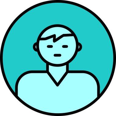 user icon, vector illustration simple design