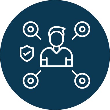 ağ web simgesi, vektör çizim 