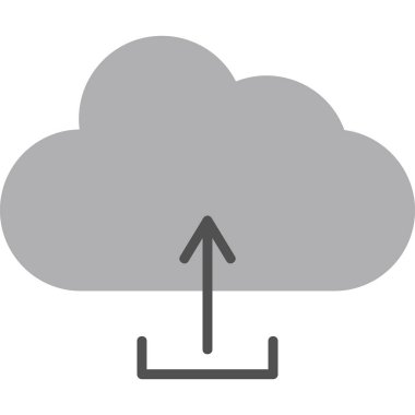 Bulut simge vektör çizim upload          