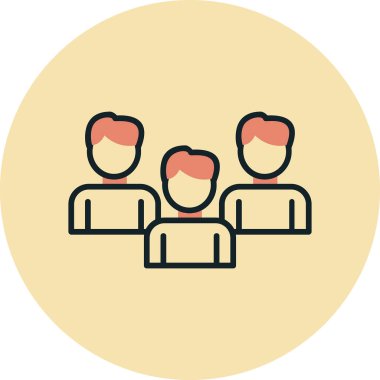 vector illustration of Group people icon 