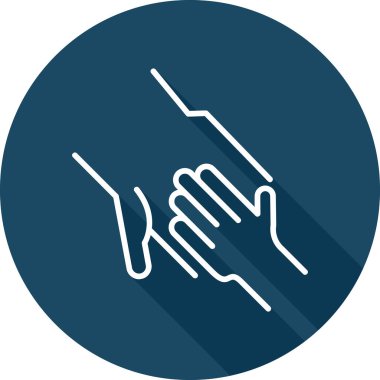 Tutma Eller simgesi, vektör illüstrasyonu 