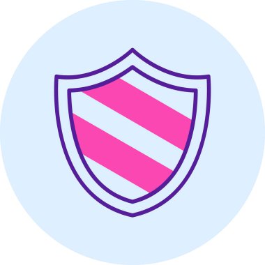 kalkan simgesi web basit illüstrasyon