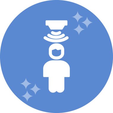 Hareket Sensörü simgesi, vektör illüstrasyonu basit tasarım