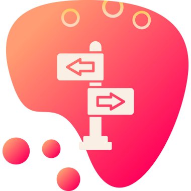 yönler web simgesi basit tasarım 