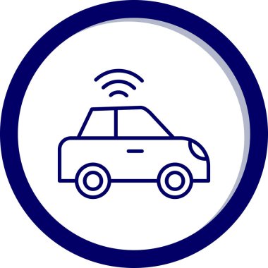 araba web simgesi basit illüstrasyon 