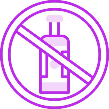 Alkol işareti simgesi çizimi yok