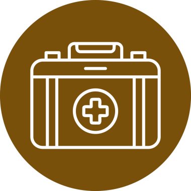 İlk yardım çantası vektör çizim 