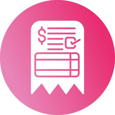 fatura simgesi vektör illüstrasyonu