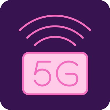 5g wifi sinyali, simge vektör illüstrasyonu