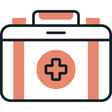 İlk yardım çantası vektör çizim 