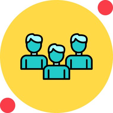 vector illustration of Group people icon 