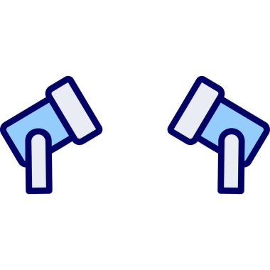 Spotlights modern simgesinin vektör illüstrasyonu                   