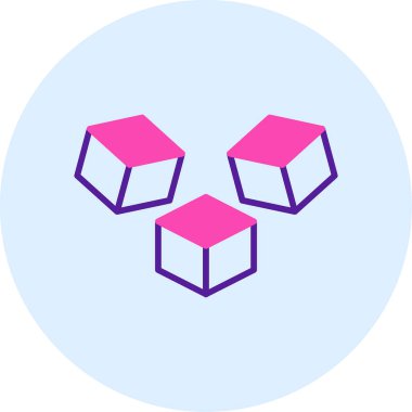 küp web simgesi basit tasarım 