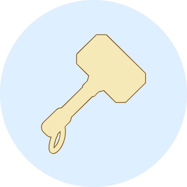 Çekiç simgesi web basit illüstrasyon