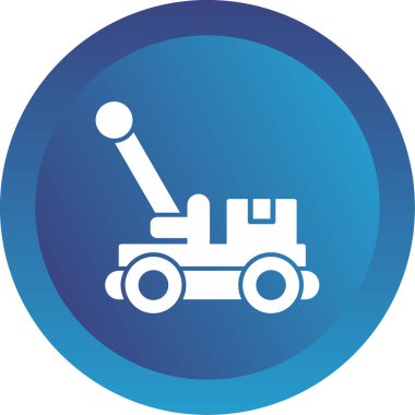 Modern tramvay simgesinin vektör çizimi             