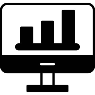 Analiz web simgesi, vektör illüstrasyonu