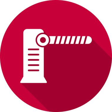 Güvenlik Kapısı Web Simgesi. Basit Vektör İllüstrasyonu