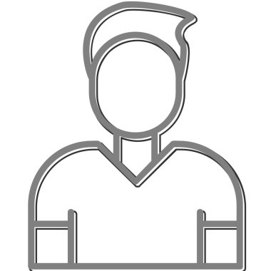 çalışan simgesi, vektör illüstrasyonu basit tasarım