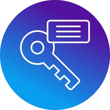 Anahtar kelime web simgesi. vektör illüstrasyonu