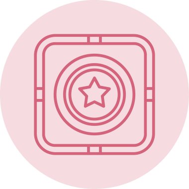 yıldız web simgesi basit illüstrasyon 