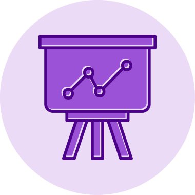 sunum simgesi, vektör illüstrasyonu 