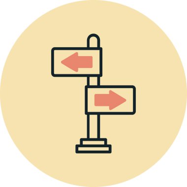 yönler web simgesi basit tasarım 