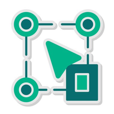 Web simgesi vektör resimlemesini yeniden boyutlandır