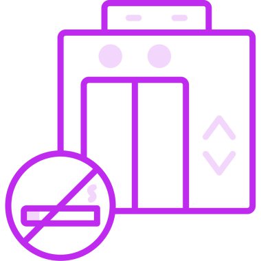 Dumanı tüten web simgesi yok. Basit vektör illüstrasyonu