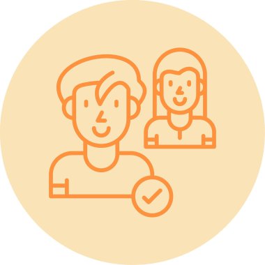 İş Arkadaşları simgesinin vektör illüstrasyonu