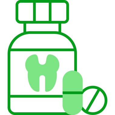 Medicament web simgesi vektör illüstrasyonu